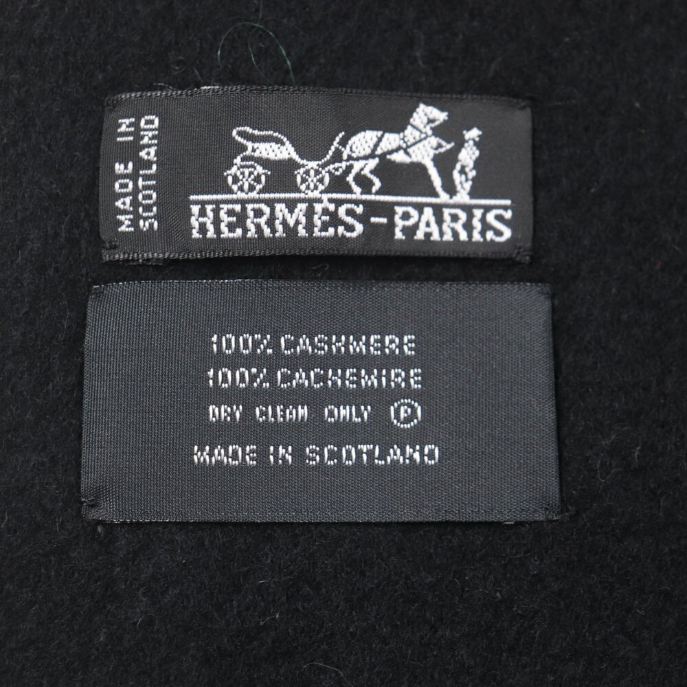 HERMES Black Scarf - Picture 6 of 6
